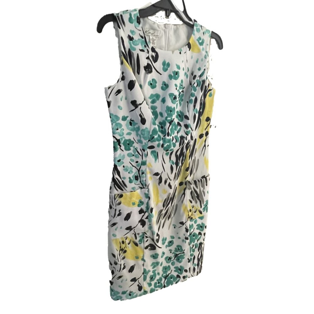 Kim Rogers White Floral Sleeveless Dress NWT Women's 6, 8, 10
